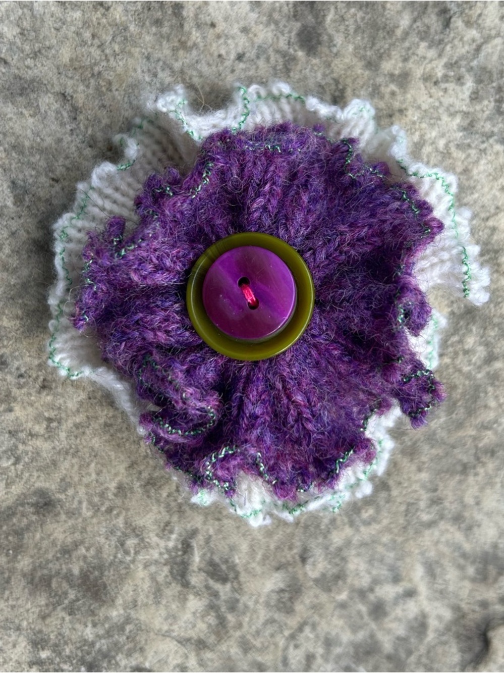 Vintage Cashmere Floral Brooch